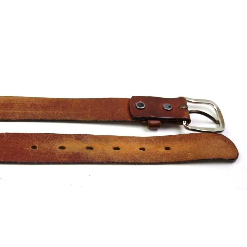 Levi's SADDLE BROWN GENUINE LEATHER 1.25"Wd CASUAL DRESS MEN'S BELT Sz 38/95 (8M - Picture 12 of 12